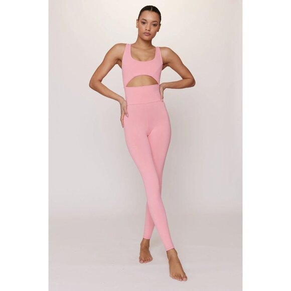 Live The Process Cutout Bodysuit in Pink - Picture 2 of 6